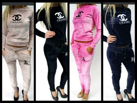 chanel paris velour sweatpants|Chanel pullovers.